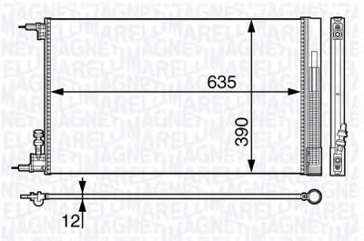 MAGNETI MARELLI 350203713000 -  Конденсатор, кондиционер